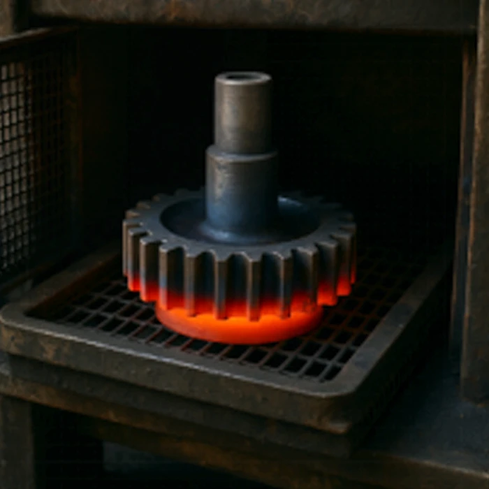 Stalen kast verharden